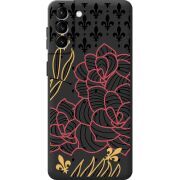 Черный чехол BoxFace Samsung Galaxy S21 FE (G990) FranceFlowers
