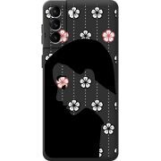 Черный чехол BoxFace Samsung Galaxy S21 FE (G990) Flower Hair