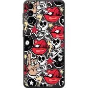Черный чехол BoxFace Samsung Galaxy S21 FE (G990) Rock Graffiti