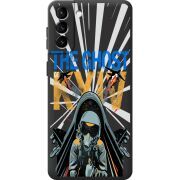 Черный чехол BoxFace Samsung Galaxy S21 FE (G990) Привид Києва в дії