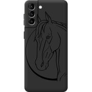 Черный чехол BoxFace Samsung Galaxy S21 FE (G990) Horse