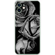 Чехол BoxFace Apple iPhone 12 Black and White Roses