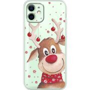 Прозрачный чехол BoxFace Apple iPhone 12 Winter Deer
