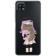Прозрачный чехол BoxFace Samsung Galaxy A22 5G (A226) Winter Morning Girl