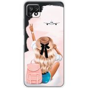 Прозрачный чехол BoxFace Samsung Galaxy A22 5G (A226) Travel Girl