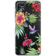 Прозрачный чехол BoxFace Samsung Galaxy A22 5G (A226) Tropical