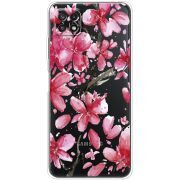 Прозрачный чехол BoxFace Samsung Galaxy A22 5G (A226) Pink Magnolia