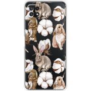 Прозрачный чехол BoxFace Samsung Galaxy A22 5G (A226) Cotton and Rabbits