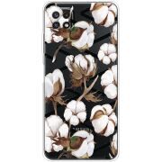 Прозрачный чехол BoxFace Samsung Galaxy A22 5G (A226) Cotton flowers