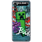 Чехол BoxFace Motorola G60 Minecraft Graffiti