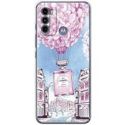 Чехол со стразами Motorola G60 Perfume bottle