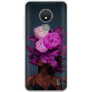 Чехол BoxFace Nokia C21 Exquisite Purple Flowers