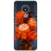 Чехол BoxFace Nokia C21 Exquisite Orange Flowers