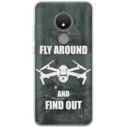 Чехол BoxFace Nokia C21 Дрон Fly Around