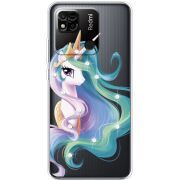 Чехол со стразами Xiaomi Redmi 10A Unicorn Queen