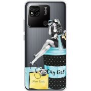 Прозрачный чехол BoxFace Xiaomi Redmi 10A City Girl