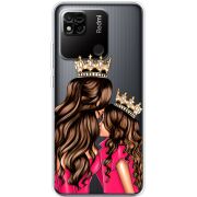 Прозрачный чехол BoxFace Xiaomi Redmi 10A Queen and Princess