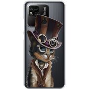 Прозрачный чехол BoxFace Xiaomi Redmi 10A Steampunk Cat
