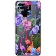 Прозрачный чехол BoxFace Xiaomi Redmi 10A Flamingo