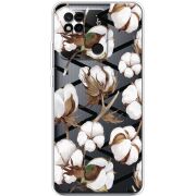 Прозрачный чехол BoxFace Xiaomi Redmi 10A Cotton flowers