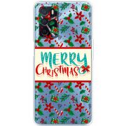 Прозрачный чехол BoxFace OPPO A16 Vintage Christmas Pattern