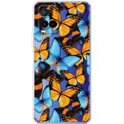 Прозрачный чехол BoxFace Vivo Y21 Butterfly Morpho