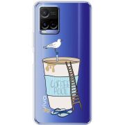 Прозрачный чехол BoxFace Vivo Y21 Segull in Cofee Pool