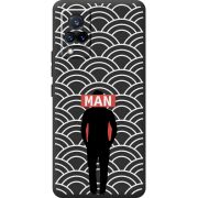 Черный чехол BoxFace Vivo V21 Man Pattern