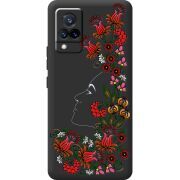 Черный чехол BoxFace Vivo V21 3D Ukrainian Muse