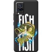 Черный чехол BoxFace Vivo V21 Fish