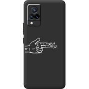 Черный чехол BoxFace Vivo V21 Pew Pew