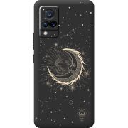 Черный чехол BoxFace Vivo V21 Moon
