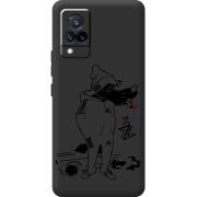 Черный чехол BoxFace Vivo V21 