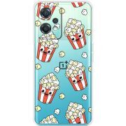 Прозрачный чехол BoxFace OnePlus Nord CE 2 Lite 5G с 3D-глазками Popcorn