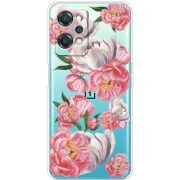 Прозрачный чехол BoxFace OnePlus Nord CE 2 Lite 5G Peony Watercolor Style