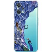 Чехол со стразами OnePlus Nord CE 2 Lite 5G Peafowl
