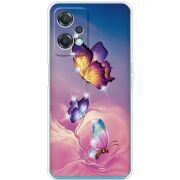 Чехол со стразами OnePlus Nord CE 2 Lite 5G Butterflies