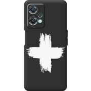 Черный чехол BoxFace OnePlus Nord CE 2 Lite 5G Білий хрест ЗСУ