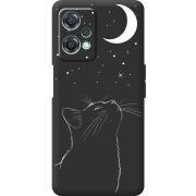 Черный чехол BoxFace OnePlus Nord CE 2 Lite 5G Місячний кіт