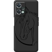 Черный чехол BoxFace OnePlus Nord CE 2 Lite 5G Horse