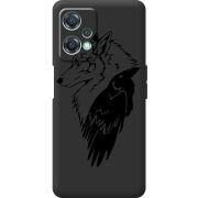 Черный чехол BoxFace OnePlus Nord CE 2 Lite 5G Wolf and Raven