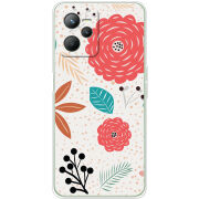 Чехол BoxFace Realme C35 Line Flowers