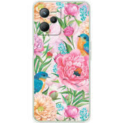 Чехол BoxFace Realme C35 Birds in Flowers