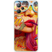 Чехол BoxFace Realme C35 Yellow Girl Pop Art