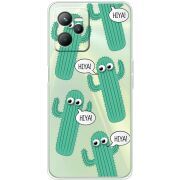 Прозрачный чехол BoxFace Realme C35 с 3D-глазками HIYA