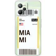 Прозрачный чехол BoxFace Realme C35 Ticket Miami