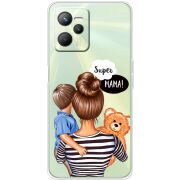 Прозрачный чехол BoxFace Realme C35 Super Mama and Son