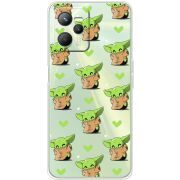 Прозрачный чехол BoxFace Realme C35 Pattern Baby Yoda