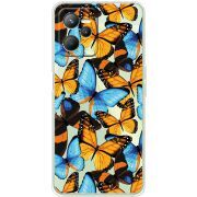 Прозрачный чехол BoxFace Realme C35 Butterfly Morpho