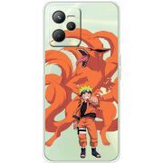 Прозрачный чехол BoxFace Realme C35 Naruto and Kurama